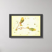 Vissen Vis, sterrenbeeld Urania's Mirror Canvas Afdruk (Voorkant)