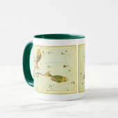 Vissen Vis, sterrenbeeld Urania's Mirror Mok (Voorkant links)