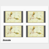 Vissen Vis,  sterrenbeeld Urania's Mirror Rechthoekige Sticker (Vel)