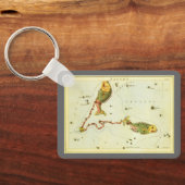 Vissen Vis, sterrenbeeld Urania's Mirror Sleutelhanger (Achterkant)