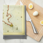 Vissen Vis,  sterrenbeeld Urania's Mirror Theedoek (Quarter Fold)