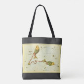 Vissen Vis, sterrenbeeld Urania's Mirror Tote Bag (Achterkant)