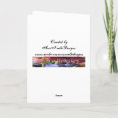 Vissen vis verjaardag kleurrijke vis kunst kaart (Achterkant)