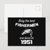 vissen+vis, visser+verjaardag, grappig+vissen, briefkaart (Voorkant / Achterkant)