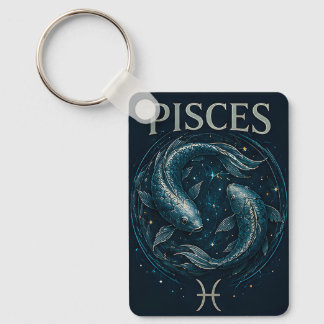 Vissen Vissen Zodiac Celestiaal Astrologie Symbool Sleutelhanger