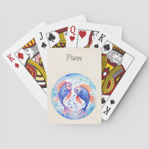 Vissen Vissen Zodiac Waterverf Pokerkaarten