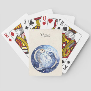 Vissen Vissen Zodiac Waterverf Pokerkaarten