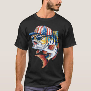 Vissen & Visser Amerikaanse Vlag T-shirt