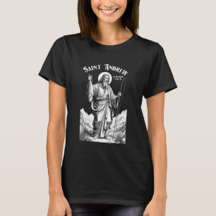 Vissen Visser Beschermheilige Andreas Grappige Vis T-shirt