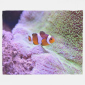 Vissen Vleekbank Fleece Deken (Voorkant (Horizontaal))