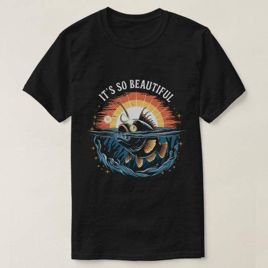 Vissen vonden het Light Angler Fish Zee T-shirt (Design voorkant)