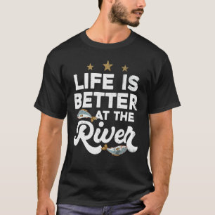 Vissen Voor Visser Bij De Rivier T-shirt