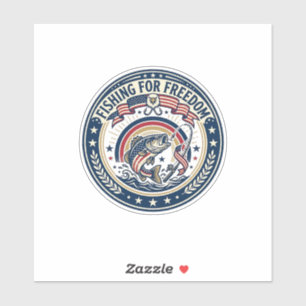 Vissen Voor Vrijheid Patriotische Patriotische Hob Sticker