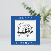 Vissen vragen zich af of er een God-cartoon is Kaart (Staand voorkant)