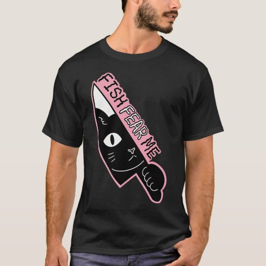 Vissen Vreezen Mij T-shirt (Voorkant)