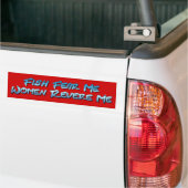 Vissen vrezen me...Bumpersticker Bumpersticker (Op Truck)