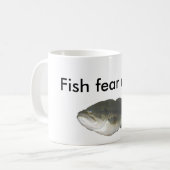 Vissen vrezen me... koffiemok (Voorkant links)