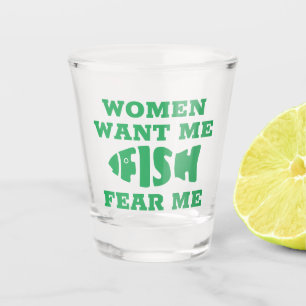 Vissen vrezen me shot glas
