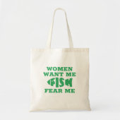 Vissen vrezen me tote bag (Voorkant)