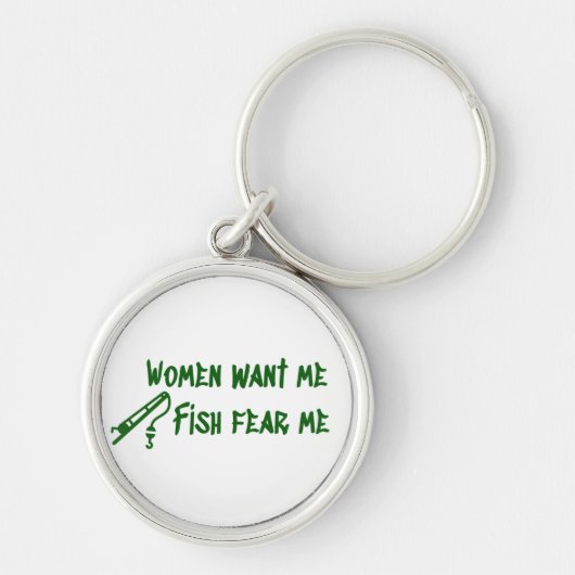 Vissen vrezen me, Vist Fisher Sleutelhanger (Voorkant)