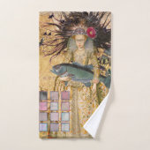  Vissen Vrouw Gothic Classic Bad Handdoek (Handdoek)