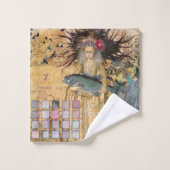  Vissen Vrouw Gothic Classic Bad Handdoek (Wasdoekje)