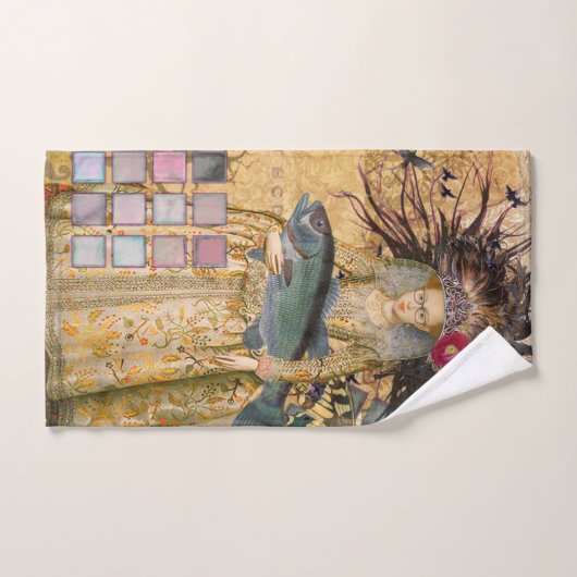 Vissen Vrouw Gothic Classic Bad Handdoek (Handdoek)