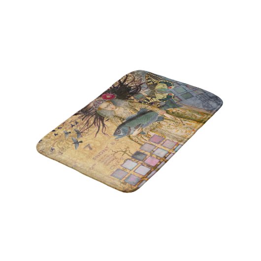  Vissen Vrouw Gothic Classic Badmat (Gekanteld)