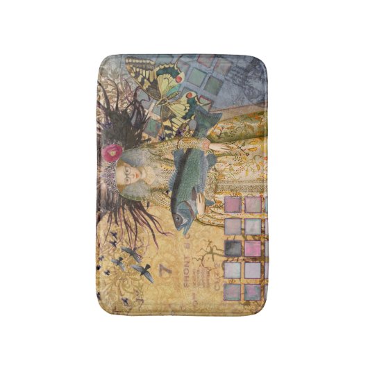  Vissen Vrouw Gothic Classic Badmat (Voorkant Verticaal)