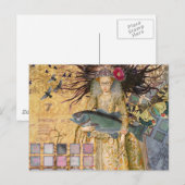  Vissen Vrouw Gothic Classic Briefkaart (Voorkant / Achterkant)
