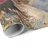  Vissen Vrouw Gothic Classic Cadeaupapier (Rol Hoek)