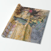 Vissen Vrouw Gothic Classic Cadeaupapier (Uitgerold)