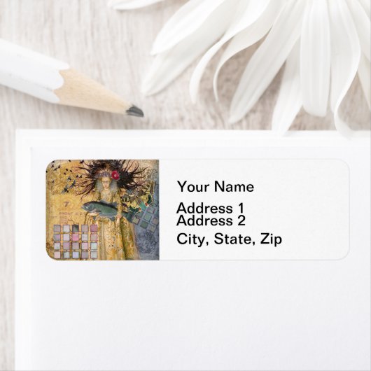  Vissen Vrouw Gothic Classic Etiket (Insitu)