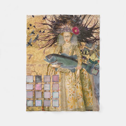 Vissen Vrouw Gothic Classic Fleece Deken (Voorkant)
