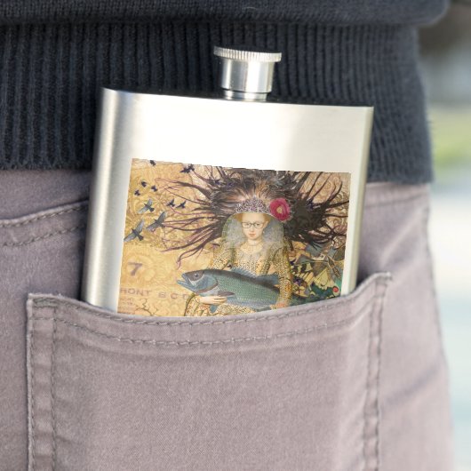  Vissen Vrouw Gothic Classic Heupfles (Voorbeeld)