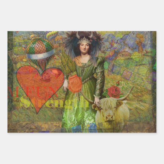  Vissen Vrouw Gothic Classic Inpakpapier Vel (Voorkant 3)