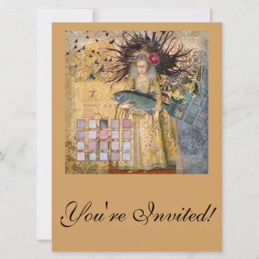  Vissen Vrouw Gothic Classic Kaart (Voorkant)