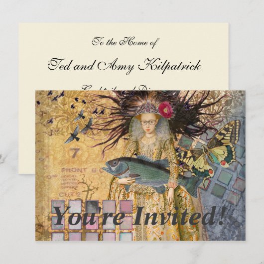  Vissen Vrouw Gothic Classic Kaart (Voorkant / Achterkant)