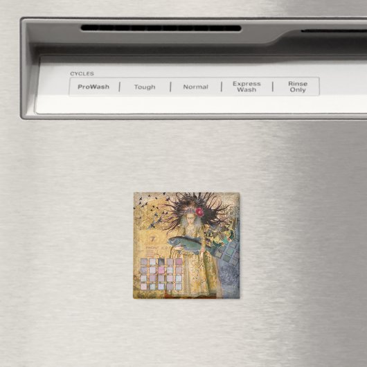  Vissen Vrouw Gothic Classic Magneet (Insitu (Vaatwasser))