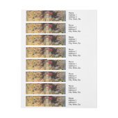  Vissen Vrouw Gothic Classic Omwikkelbaar Adreslabel (Vel)