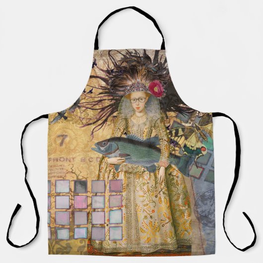 Vissen Vrouw Gothic Classic Schort (Voorkant)