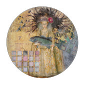  Vissen Vrouw Gothic Classic Snijplank (Voorkant)