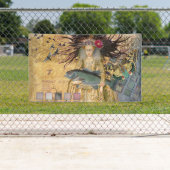  Vissen Vrouw Gothic Classic Spandoek (Insitu)