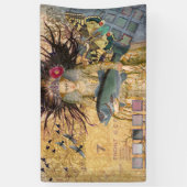  Vissen Vrouw Gothic Classic Spandoek (Verticaal)