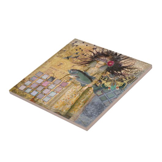  Vissen Vrouw Gothic Classic Tegeltje (Zijkant)