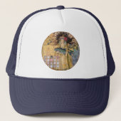  Vissen Vrouw Gothic Classic Trucker Pet (Voorkant)