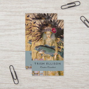 Vissen Vrouw Gothic Classic Visitekaartje