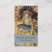  Vissen Vrouw Gothic Classic Visitekaartje (Voorkant)
