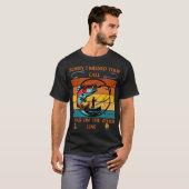 Vissen vs Werk T-shirt (Voorkant volledig)