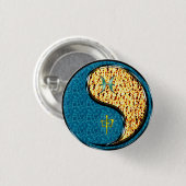 Vissen & Vuur Aap Ronde Button 3,2 Cm (Voorkant /achterkant)
